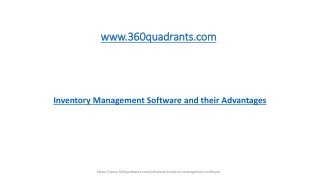 Inventory Management Software and their Advantages