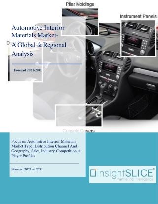 Automotive Interior Materials Market Share, Trends, Analysis and Forecasts, 2031