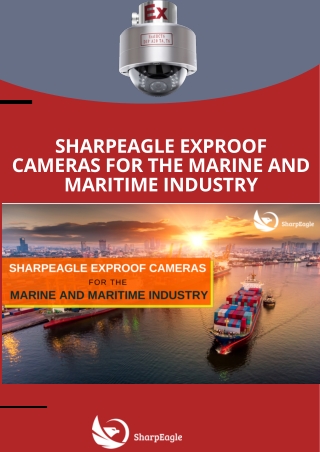 Sharpeagle Exproof Cameras for the Marine and Maritime Industry