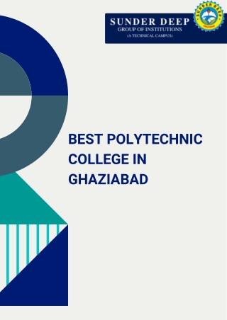 Top Polytechnic College in UP | Government Polytechnic Ghaziabad