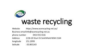 waste recycling