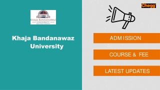 Khaja Bandanawaz University - [KBN], Kalaburagi
