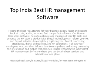 Top India Best HR management Software