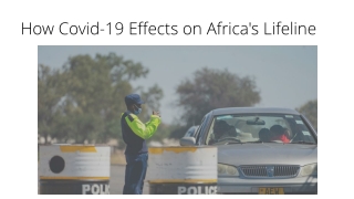 How Covid-19 Effects on Africa's Lifeline
