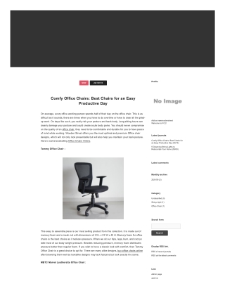 Comfy Office Chairs: Best Chairs for an Easy Productive Day