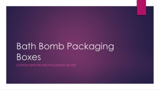 Bath Bomb Packaging Boxes