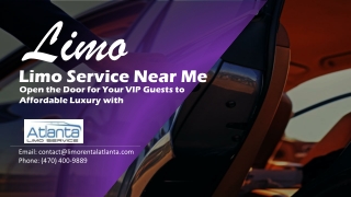 Open the Door for Your VIP Guests to Affordable Luxury with Limo Service Near Me