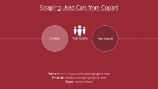 Scraping Used Cars from Copart