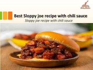 Best Sloppy joe recipe with chili sauce