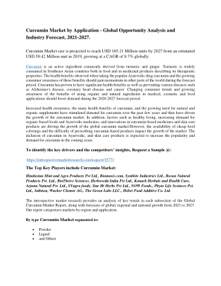 Curcumin Market