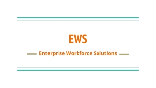 Enterprise Workforce Solutions - EWS