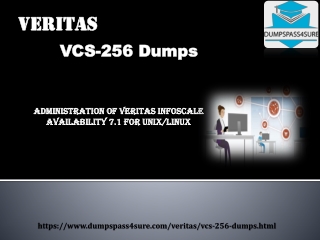 Online VCS-256 Dumps With the Facility of Online Test Engine