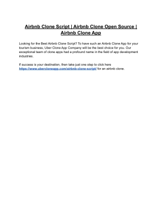 Airbnb Clone Script | Airbnb Clone Open Source | Airbnb Clone App
