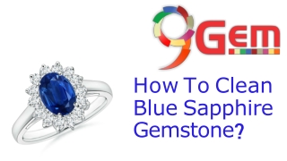 How to Clean Blue sapphire Gemstone