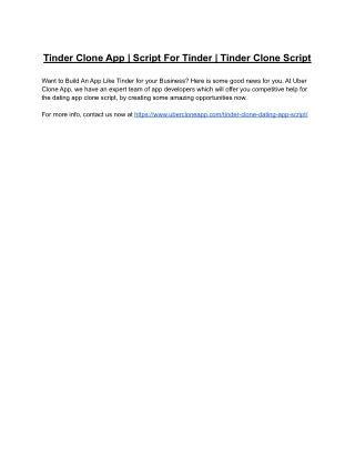 Tinder Clone App | Script For Tinder | Tinder Clone Script