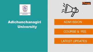 Adichunchanagiri University - [ACU], B.G. Nagara