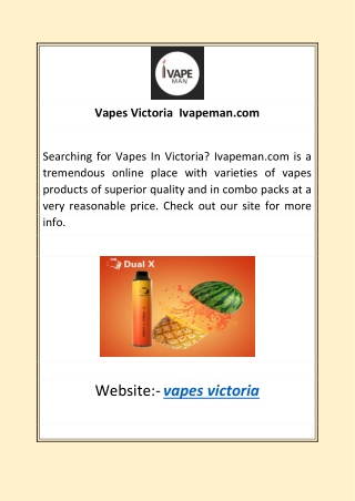 Vapes Victoria | Ivapeman.com