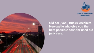 5B car removals are the old car wreckers Newcastle who give you the best possible cash for used old junk cars.