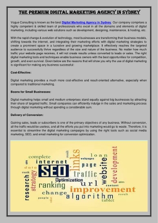 The Premium Digital Marketing Agency In Sydney