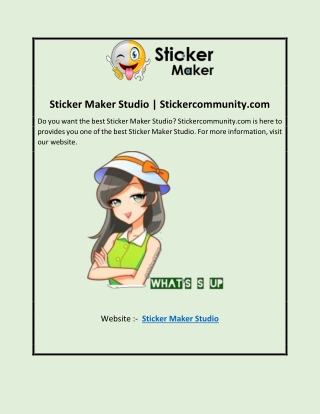 Sticker Maker Studio | Stickercommunity.com