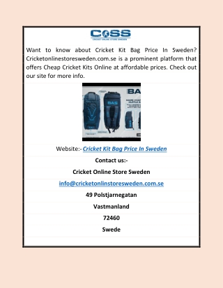 Cricket Kit Bag Price in Sweden | Cricketonlinestoresweden.com.se