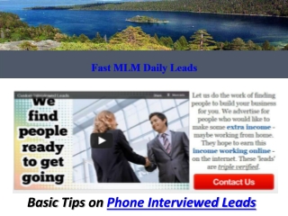 Phone Interviewed Leads