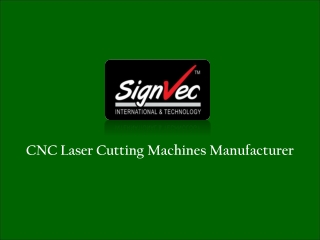 CNC Laser Cutter Manufacturer