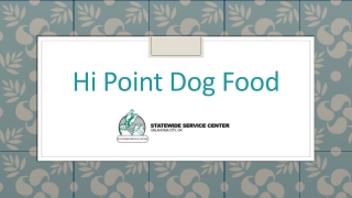 Hi Point Dog Food