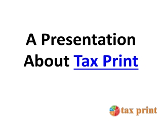 Tax Related Softwares by Tax Print