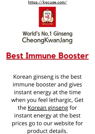 Immune booster