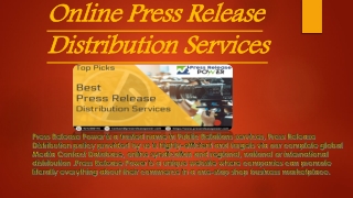 Online Press Release Distribution PPT