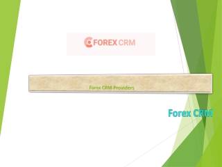 Forex CRM Providers