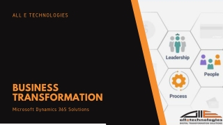 Business transformation- Microsoft Dynamics 365 Solution