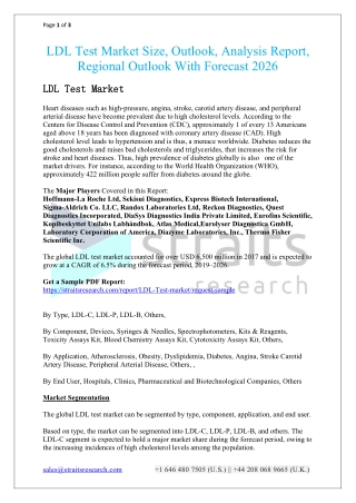 LDL Test Marker