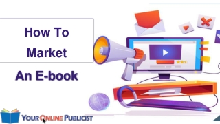 How To Market  An E-book