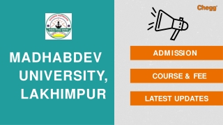 Madhabdev University [MU], Lakhimpur
