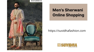 Men's Sherwani Online Shopping