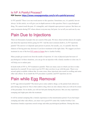 IVF is painful
