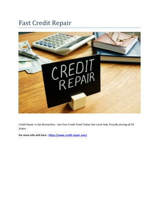Fast Credit Repair