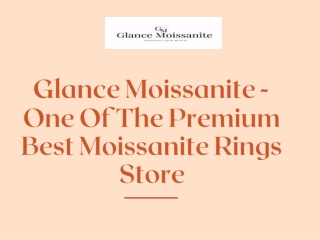 Buy The Best Quality 4 Carat Moissanite Ring From Glance Moissanite