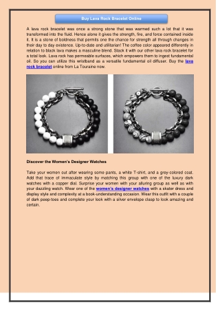 Buy Lava Rock Bracelet Online