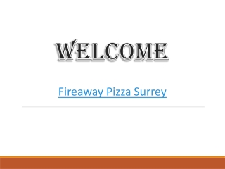 Get the Best Pizzeria in East Molesey