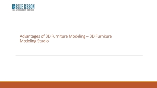 Advantages of 3D Furniture Modeling – 3D Furniture