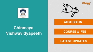 Chinmaya Vishwa Vidyapeeth - [CVV], Ernakulam