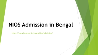 NIOS Admission in Bengal