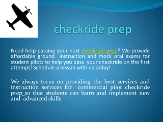checkride prep
