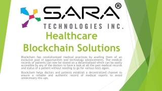 Blockchain Healthcare Solutions