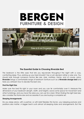 Riverside Furniture Bed - Bergen Furniture & Design