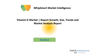Vitamin D market,  Research, Global Analysis | Forecast 2027