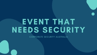Hire Best Event Security Guards In Sydney